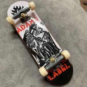 Vintage Jason Adams Black Label Tech Deck Fingerboard Skeleton Graphic